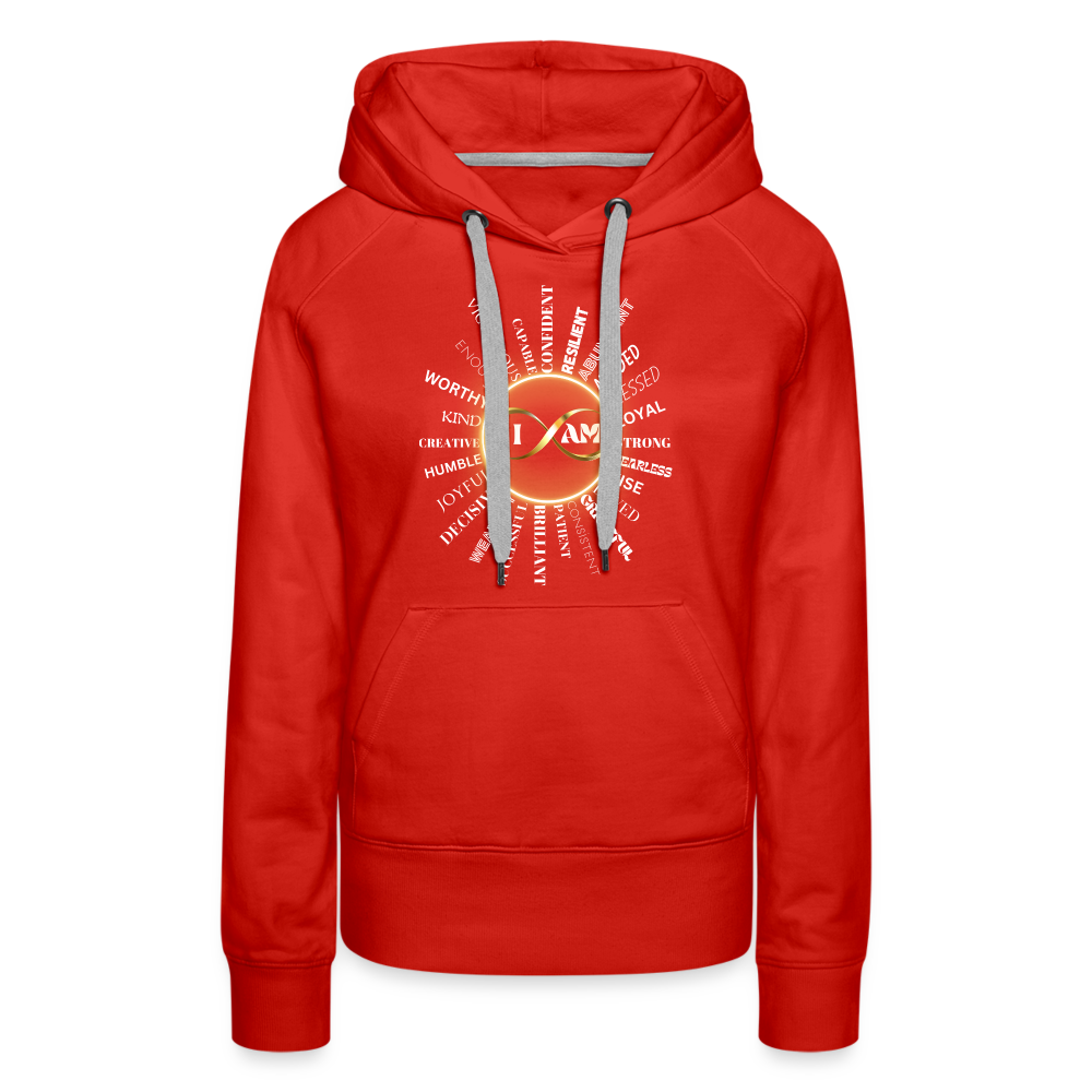 I AM Women’s Premium Hoodie - red