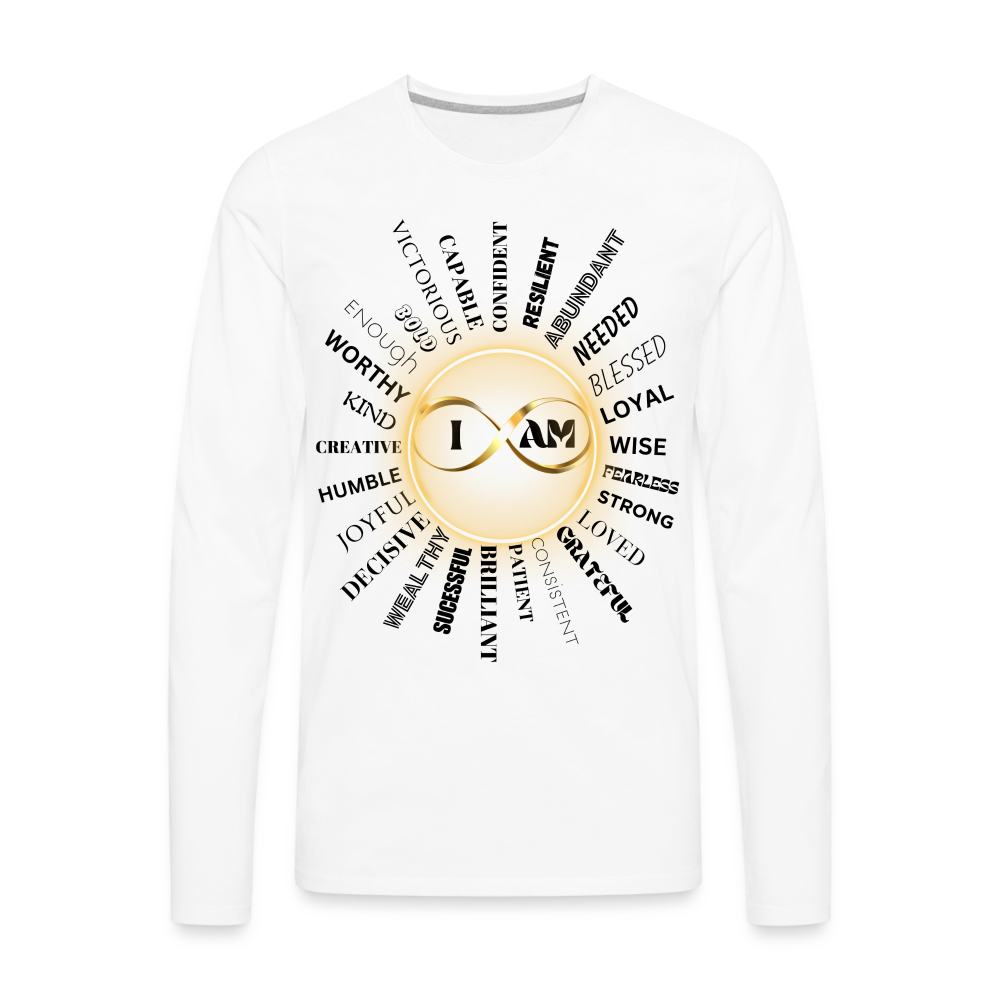 Men's Premium Long Sleeve T-Shirt - white