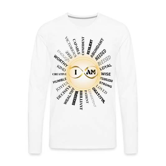 Men's Premium Long Sleeve T-Shirt - white