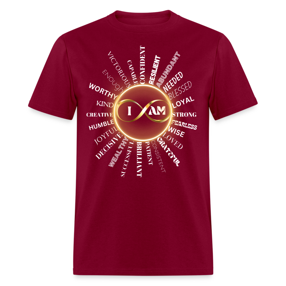 I AM Men's Premium T-Shirt - burgundy