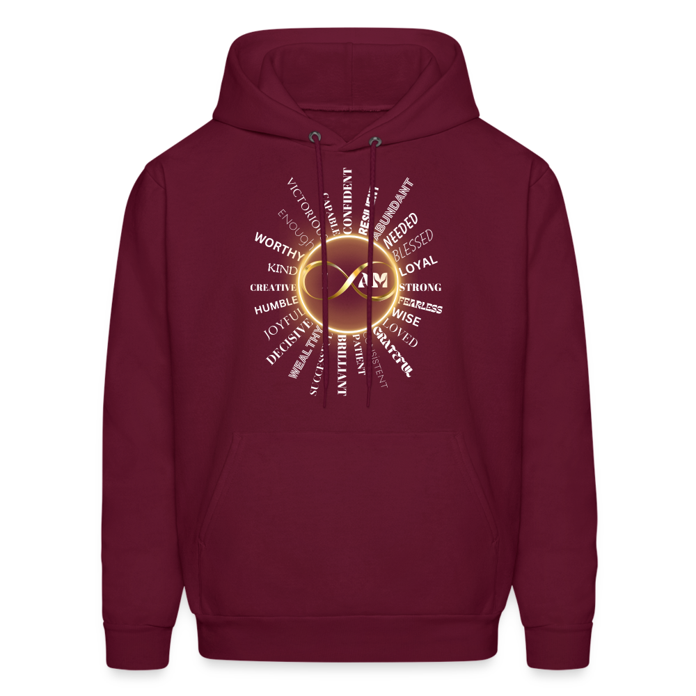 I AM Men’s Premium Hoodie - burgundy