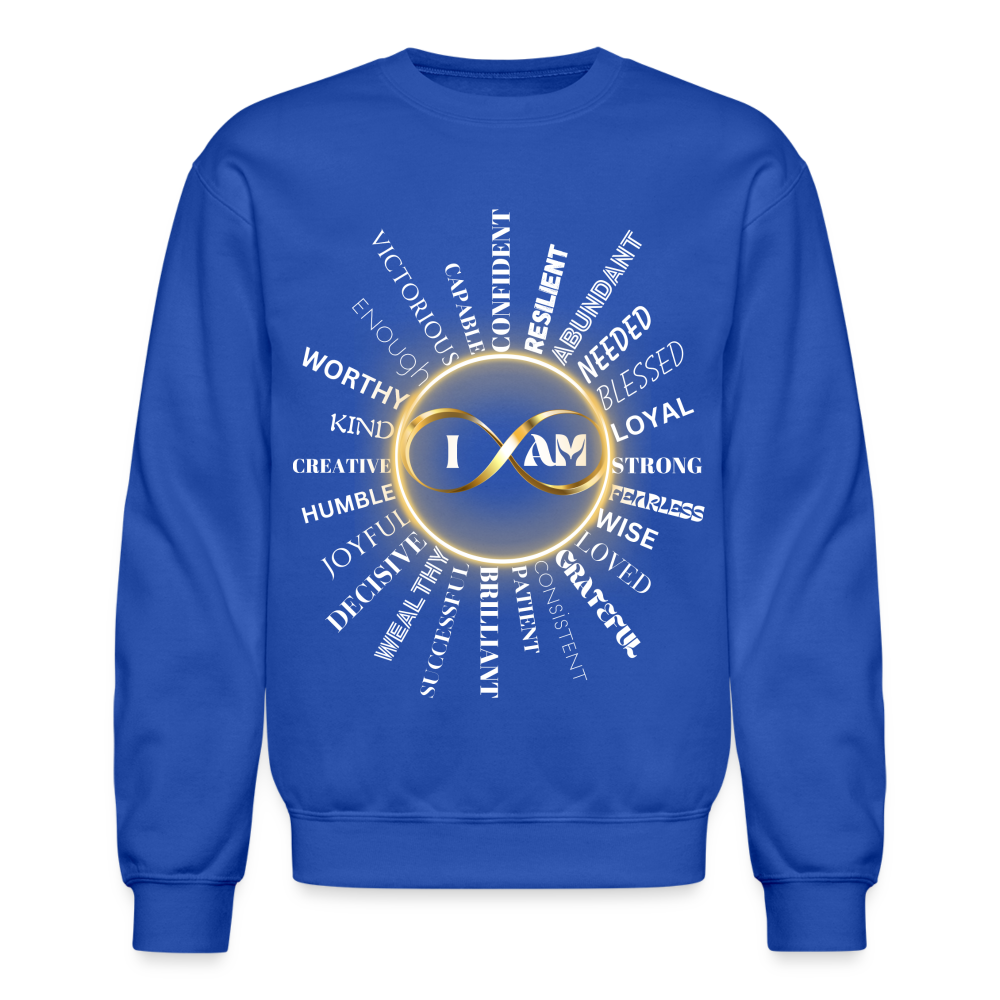 I AM Unisex Crewneck Sweatshirt - royal blue