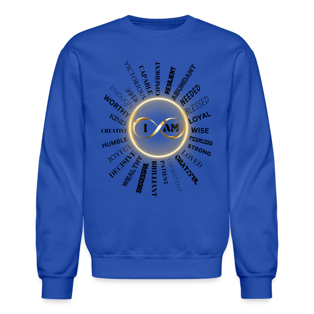 I AM Unisex Crewneck Sweatshirt - royal blue