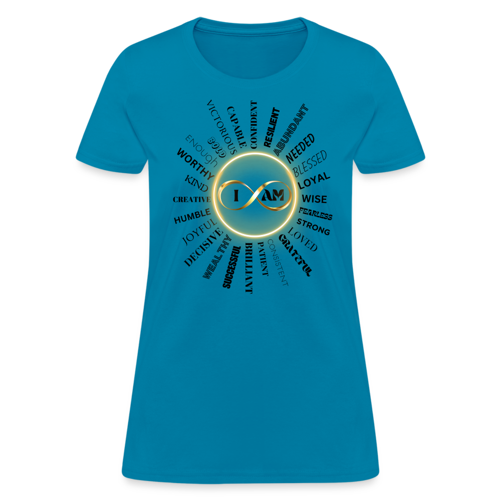 I AM Women’s Premium T-Shirt - turquoise