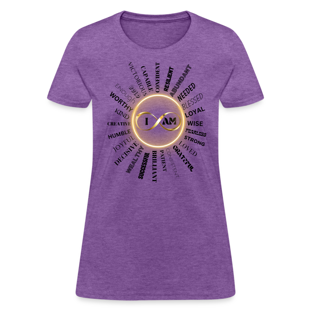 I AM Women’s Premium T-Shirt - purple heather