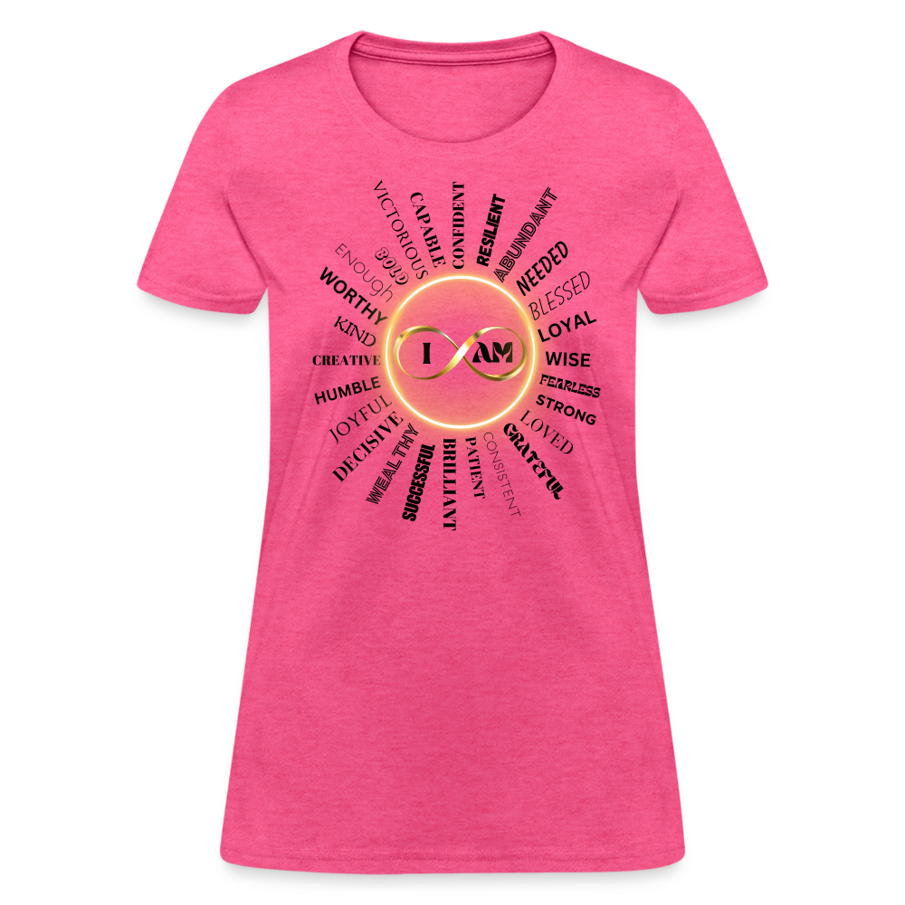 I AM Women’s Premium T-Shirt - heather pink