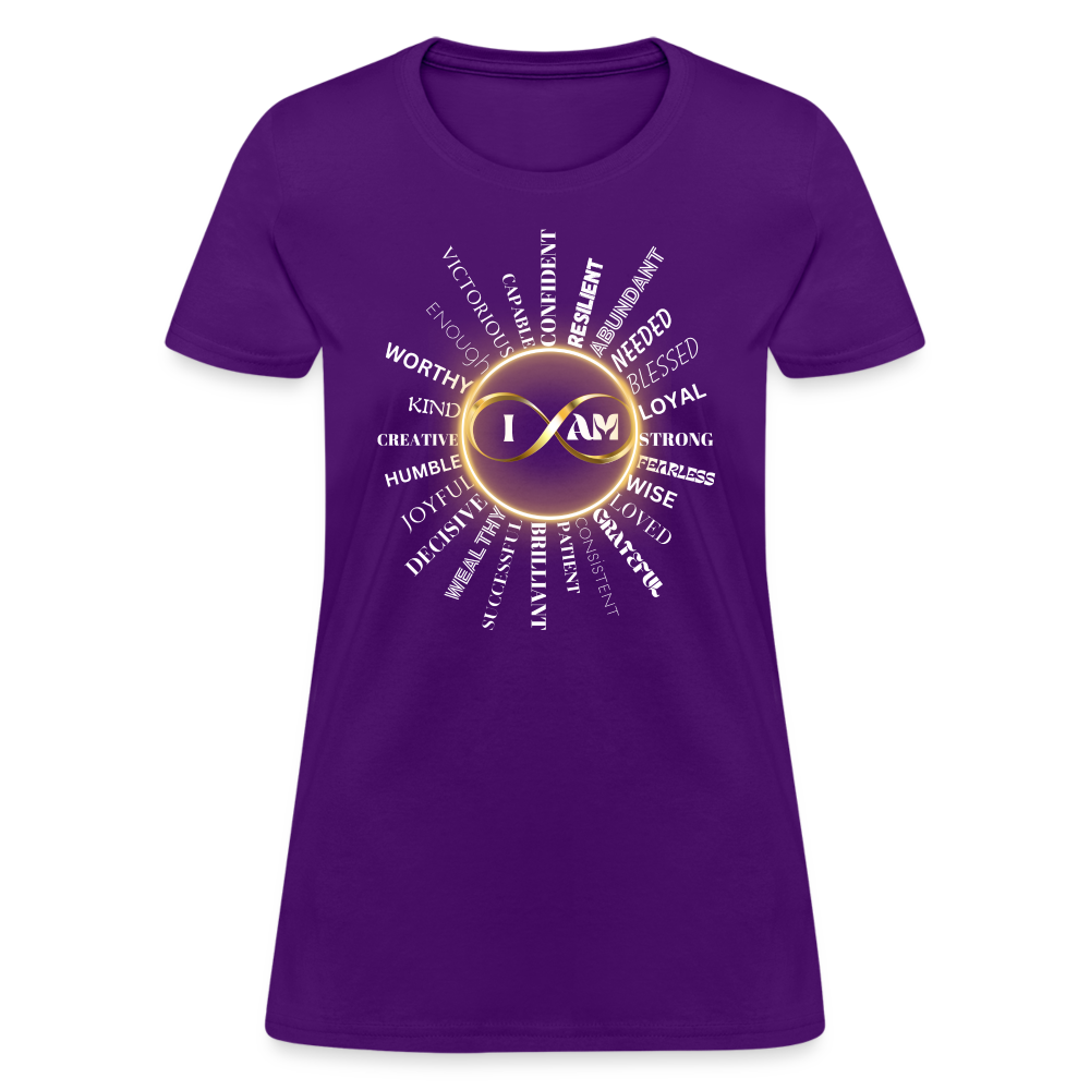 I AM Women’s Premium T-Shirt - purple