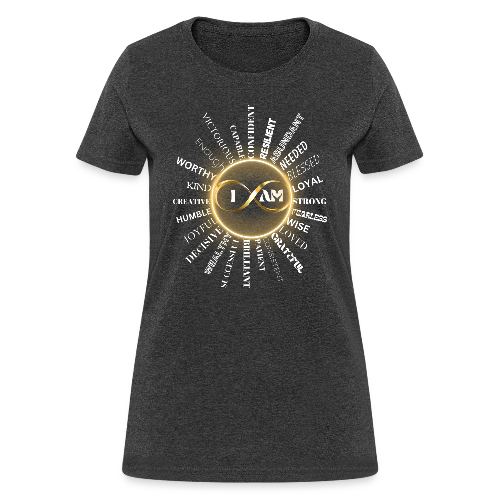 I AM Women’s Premium T-Shirt - heather black