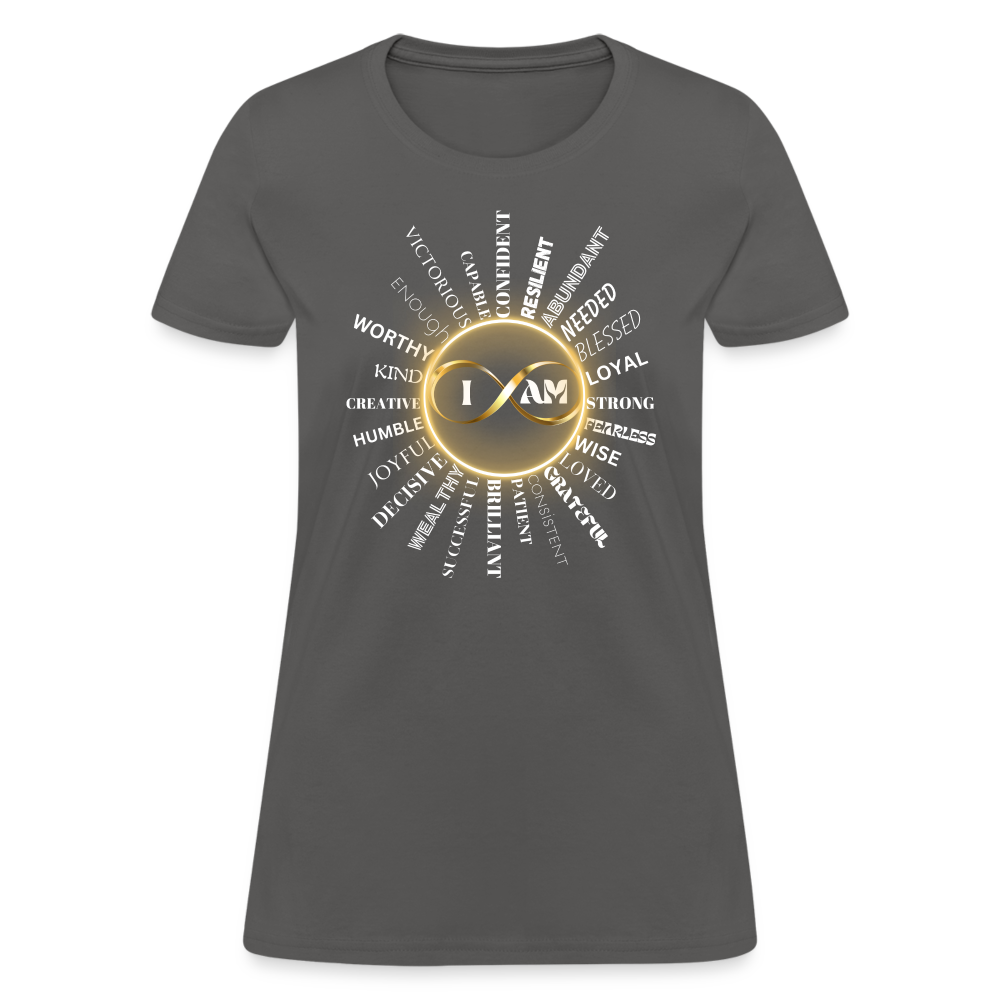 I AM Women’s Premium T-Shirt - charcoal