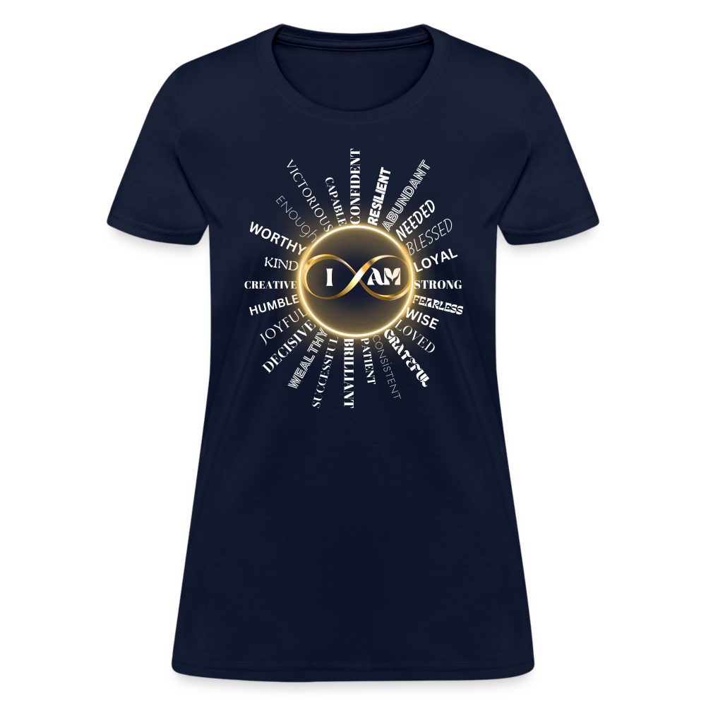 I AM Women’s Premium T-Shirt - navy