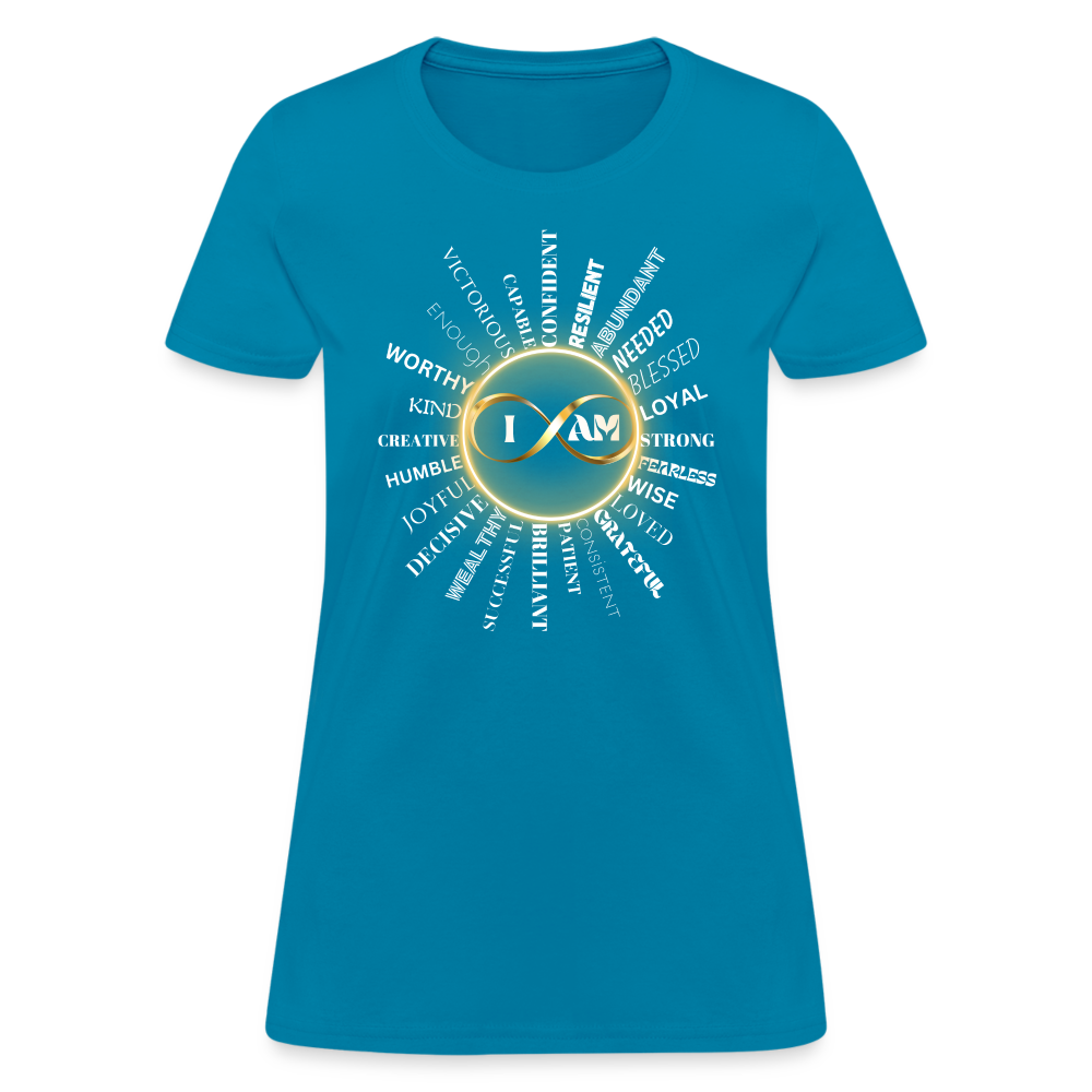 I AM Women’s Premium T-Shirt - turquoise