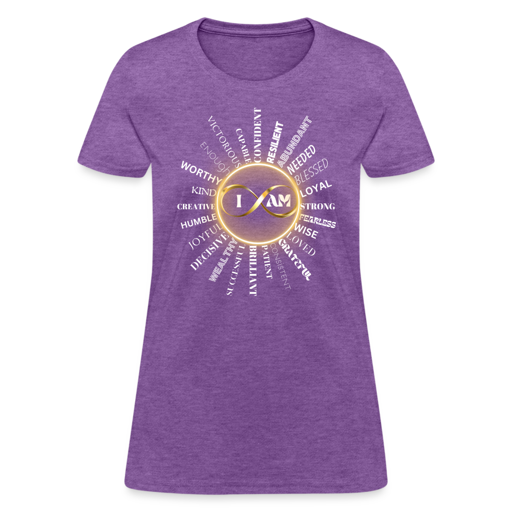 I AM Women’s Premium T-Shirt - purple heather