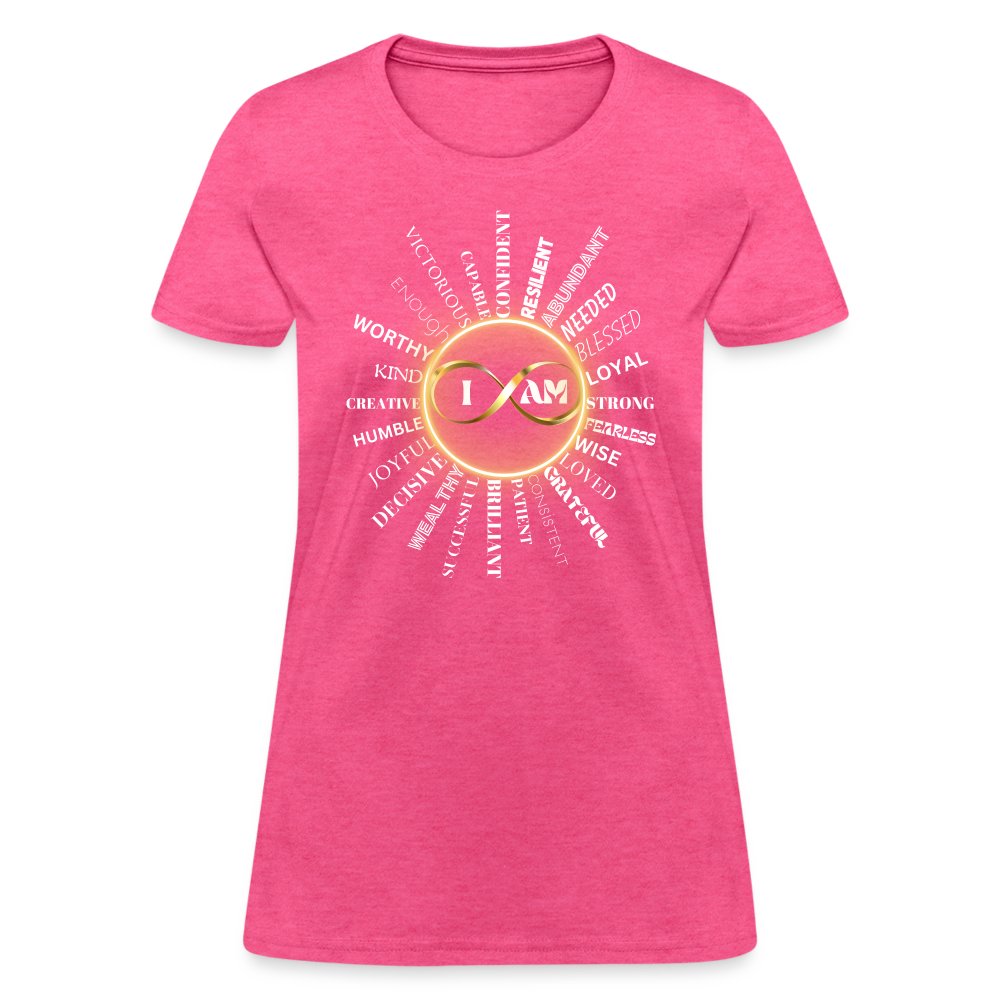 I AM Women’s Premium T-Shirt - heather pink