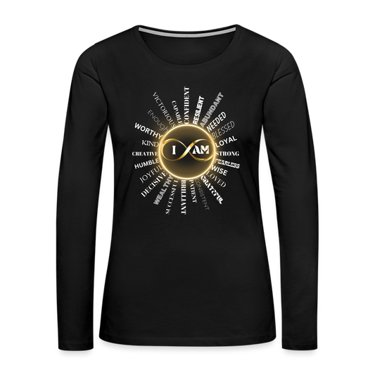 I AM Women's Premium Long Sleeve T-Shirt - black