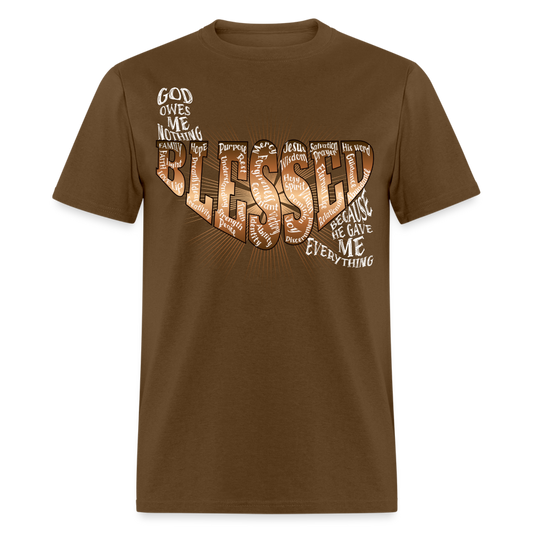 Blessed Unisex Classic T-Shirt - brown