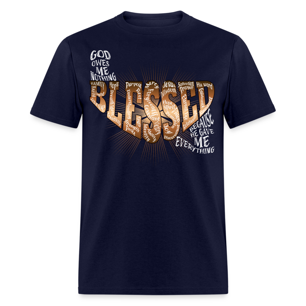 Blessed Unisex Classic T-Shirt - navy